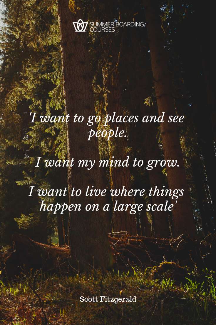 I want to go places and see people